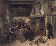 Card players quarrelling Jan Steen